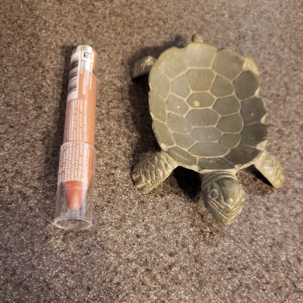 Brass turtle trinket dish